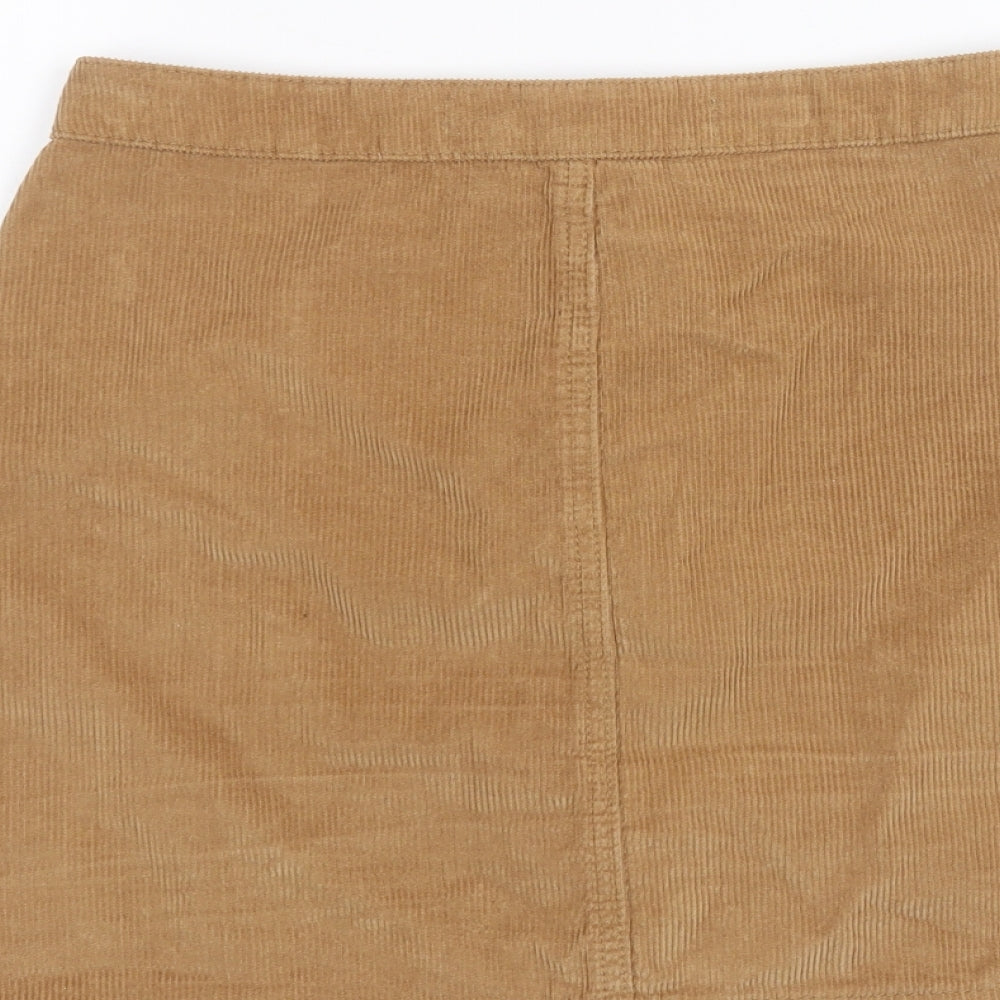 Denim & Co. Womens Brown   Mini Skirt Size 10