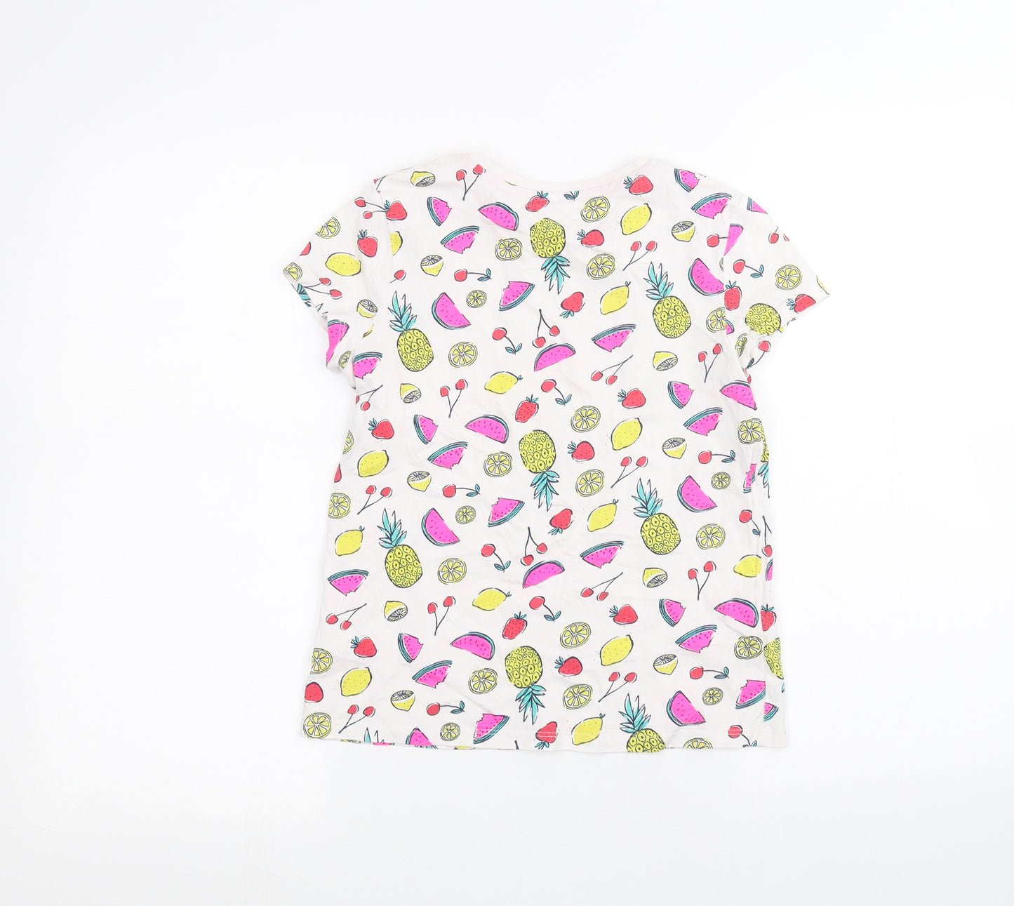 George Girls White   Basic T-Shirt Size 10-11 Years