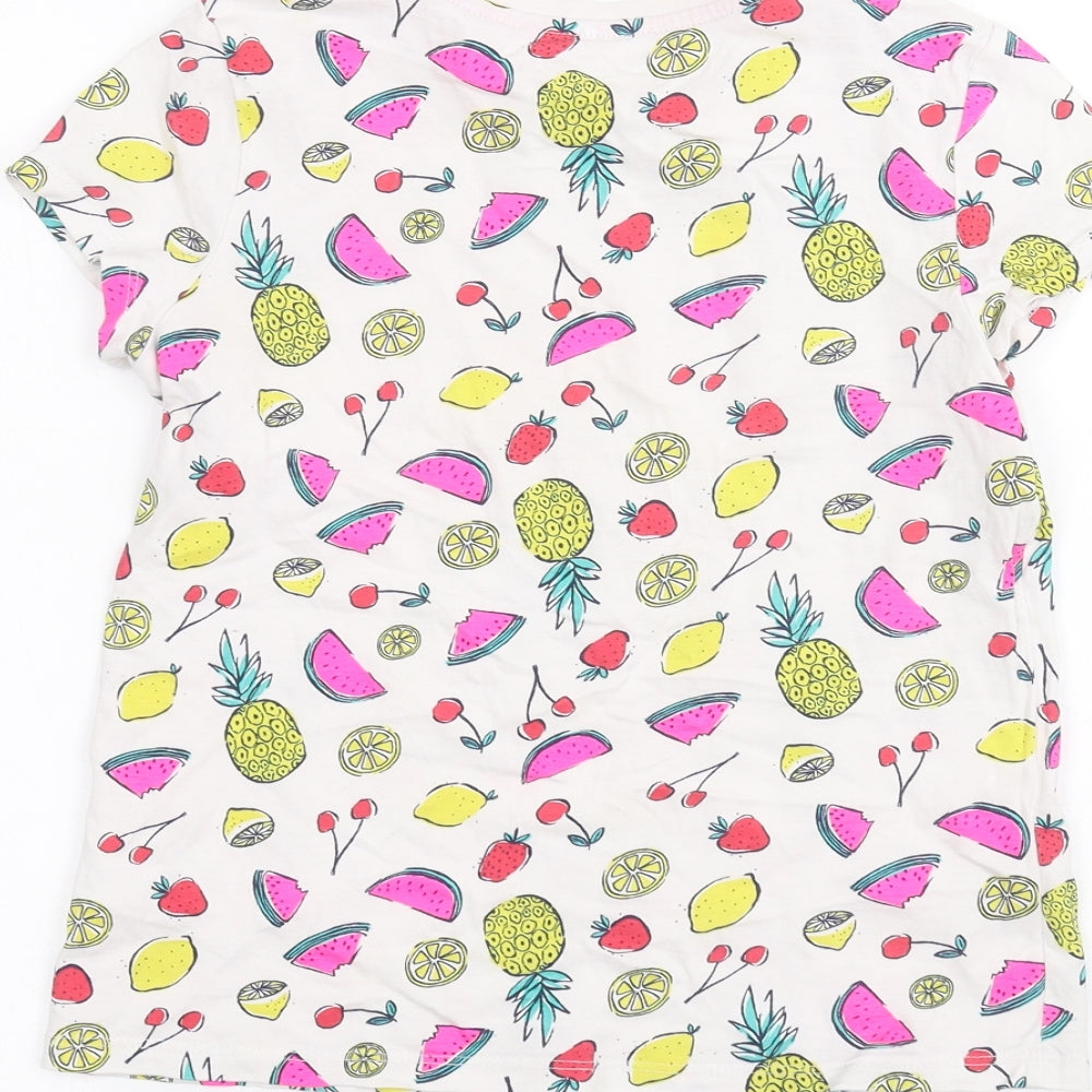 George Girls White   Basic T-Shirt Size 10-11 Years