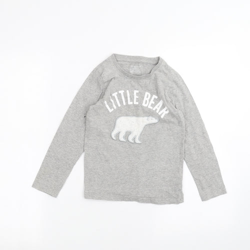Primark Boys Grey   Basic T-Shirt Size 6-7 Years