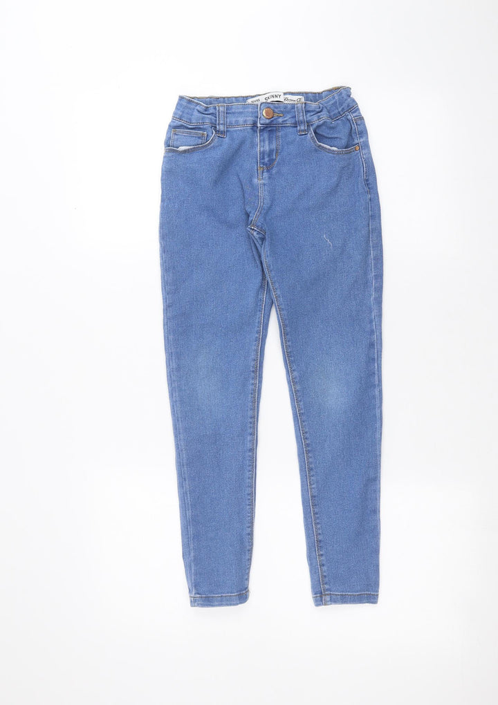 Denim & Co. Girls Blue   Skinny Jeans Size 9-10 Years