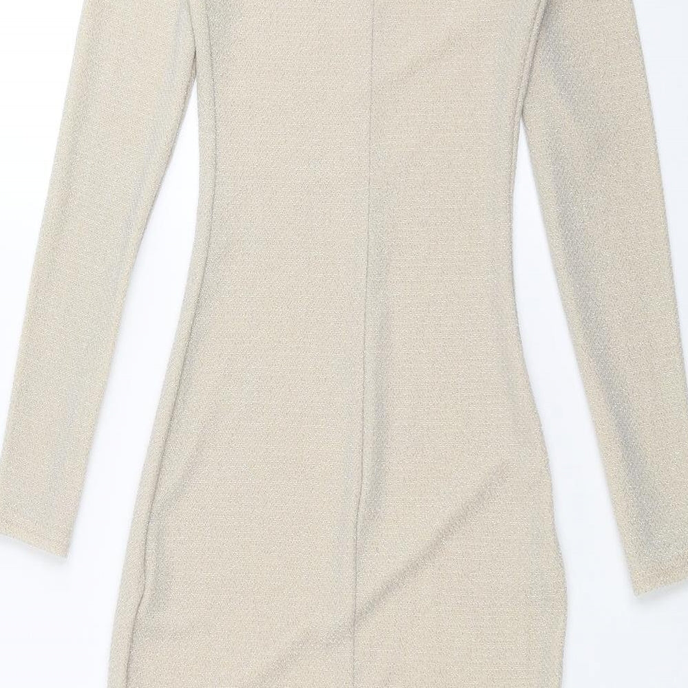 New Look Womens Beige   Pencil Dress  Size 12