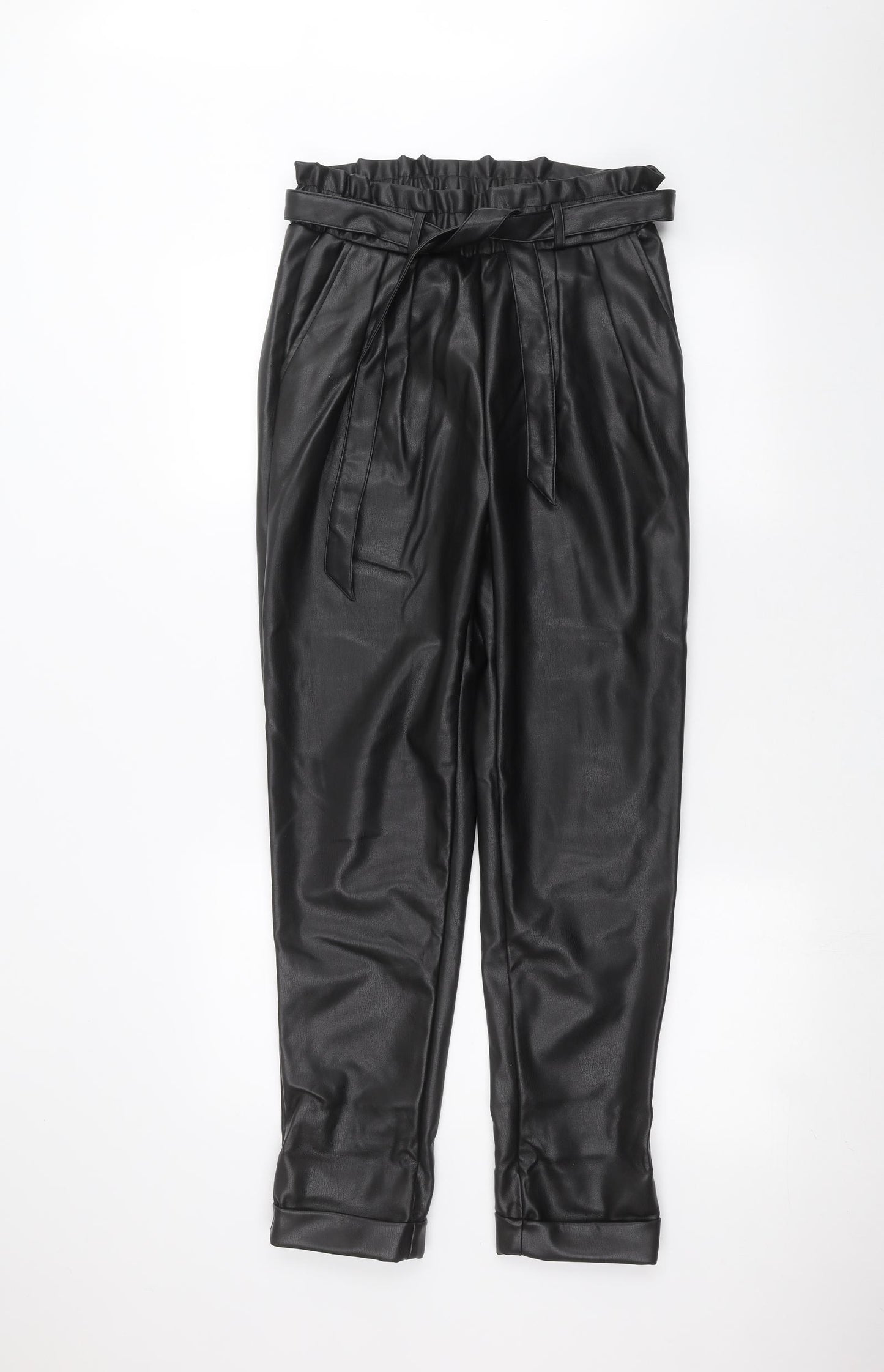Apricot Womens Black   Trousers  Size 8 L27 in