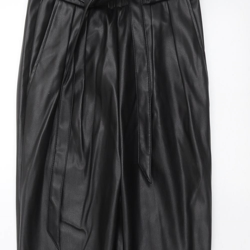 Apricot Womens Black   Trousers  Size 8 L27 in