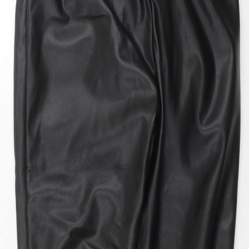 Apricot Womens Black   Trousers  Size 8 L27 in