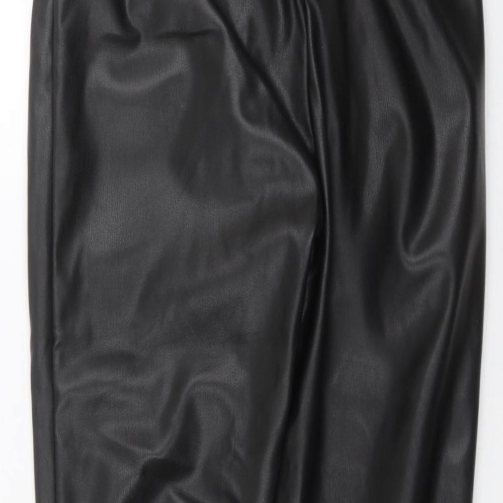 Apricot Womens Black   Trousers  Size 8 L27 in