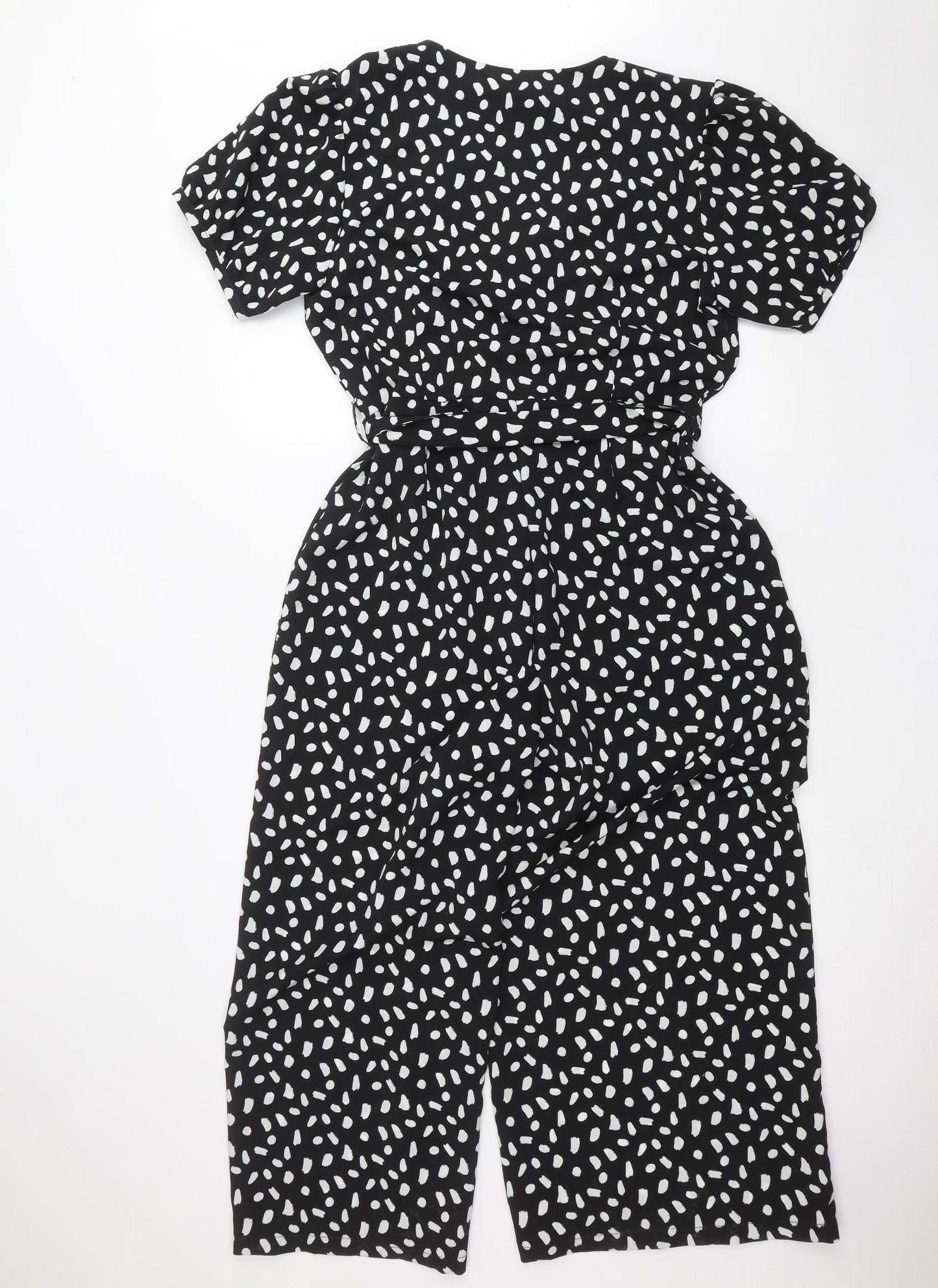 Primark Womens Black Polka Dot  Jumpsuit One-Piece Size 16