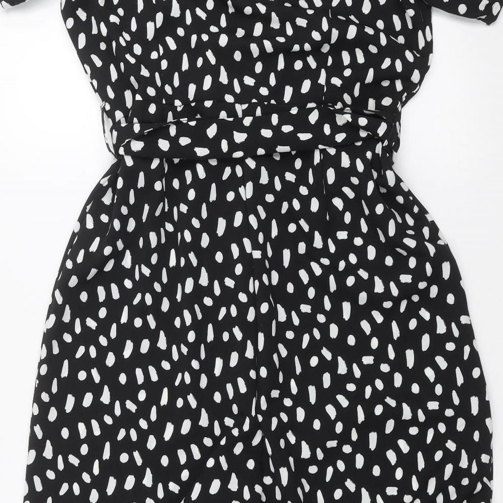 Primark Womens Black Polka Dot  Jumpsuit One-Piece Size 16