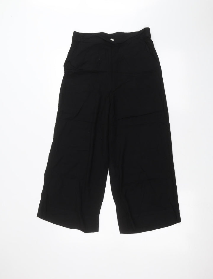 H&M Womens Black Trousers Size 8 L20 in