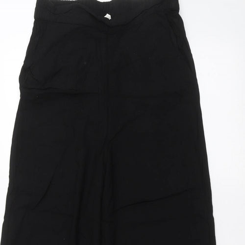 H&M Womens Black   Trousers  Size 8 L20 in