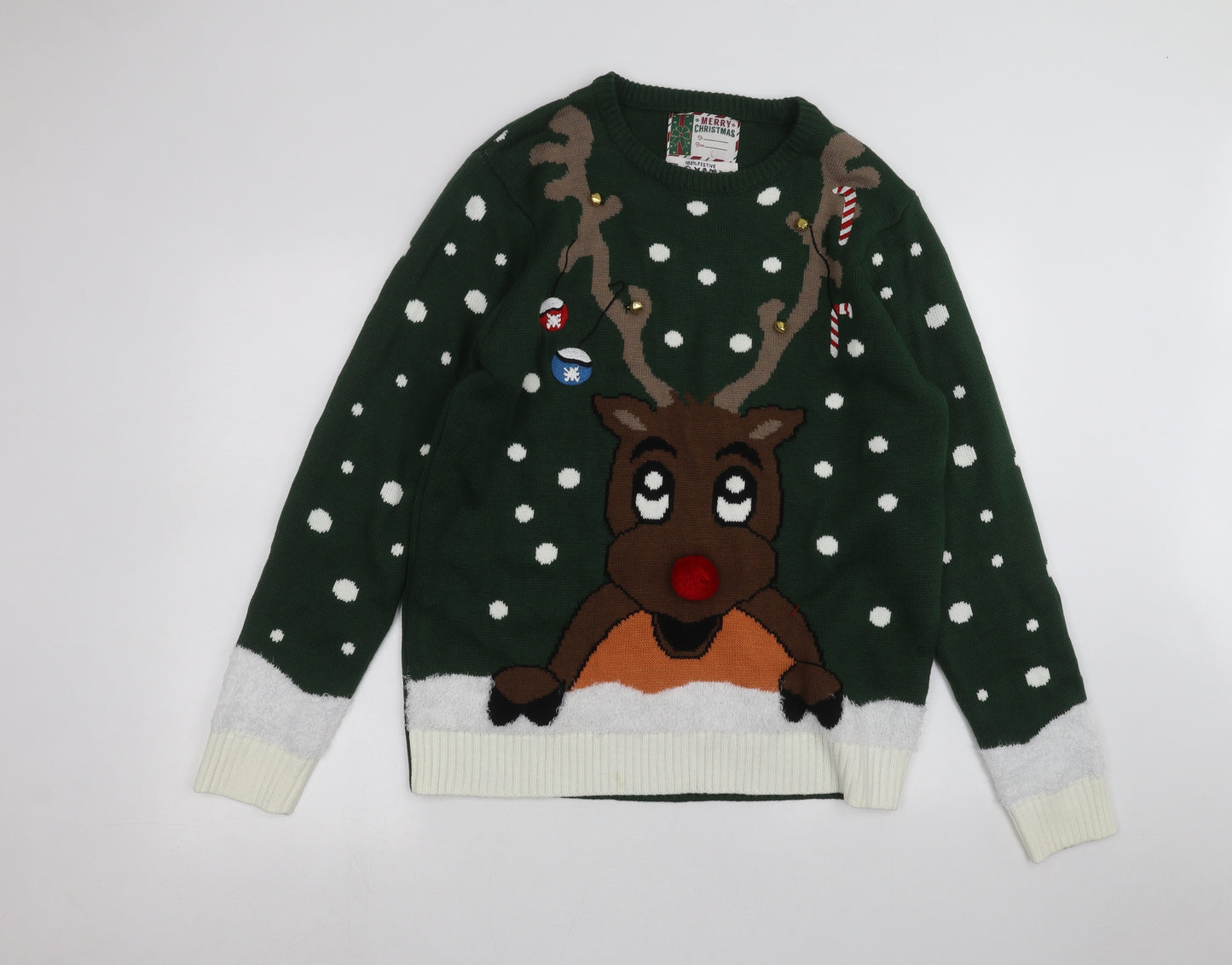 Cedar Wood State Mens Green   Pullover Jumper Size L