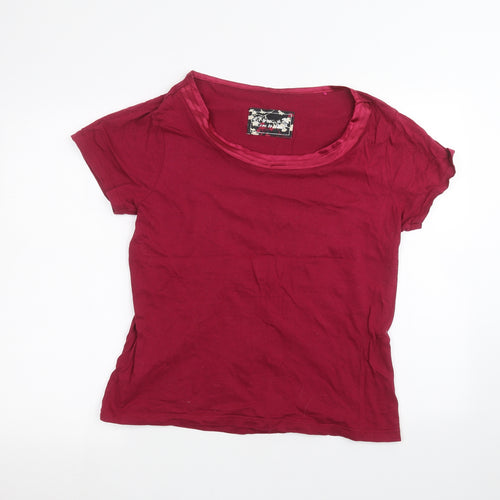 M&Co Womens Pink   Basic T-Shirt Size 14