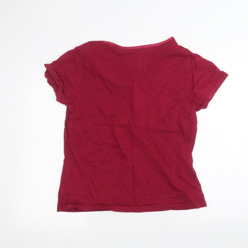 M&Co Womens Pink   Basic T-Shirt Size 14