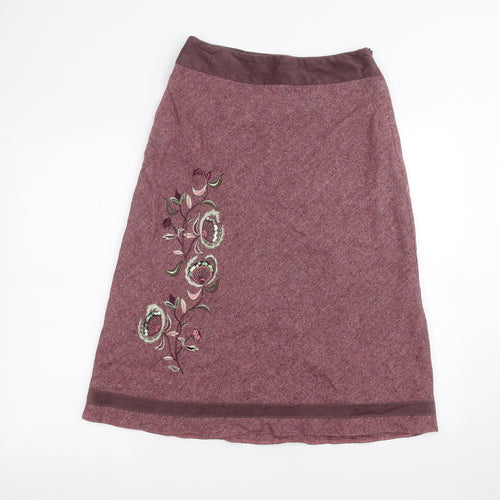 Klass Womens Purple   A-Line Skirt Size 10