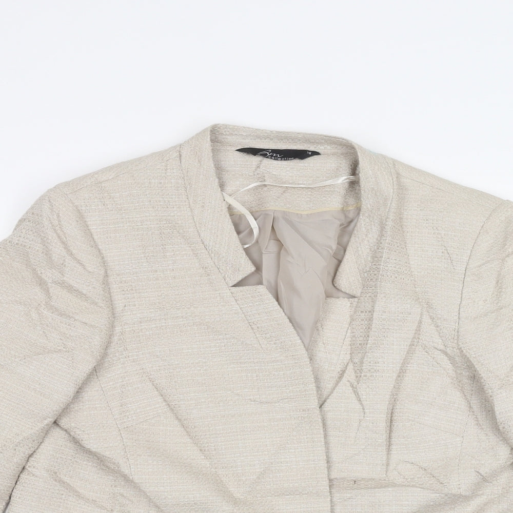 BM Womens Beige   Jacket  Size 14