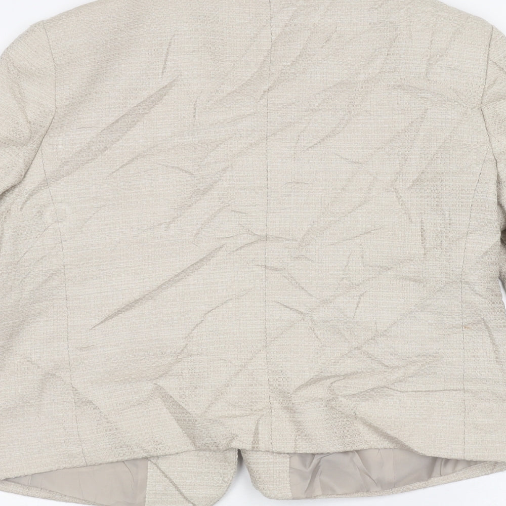 BM Womens Beige   Jacket  Size 14