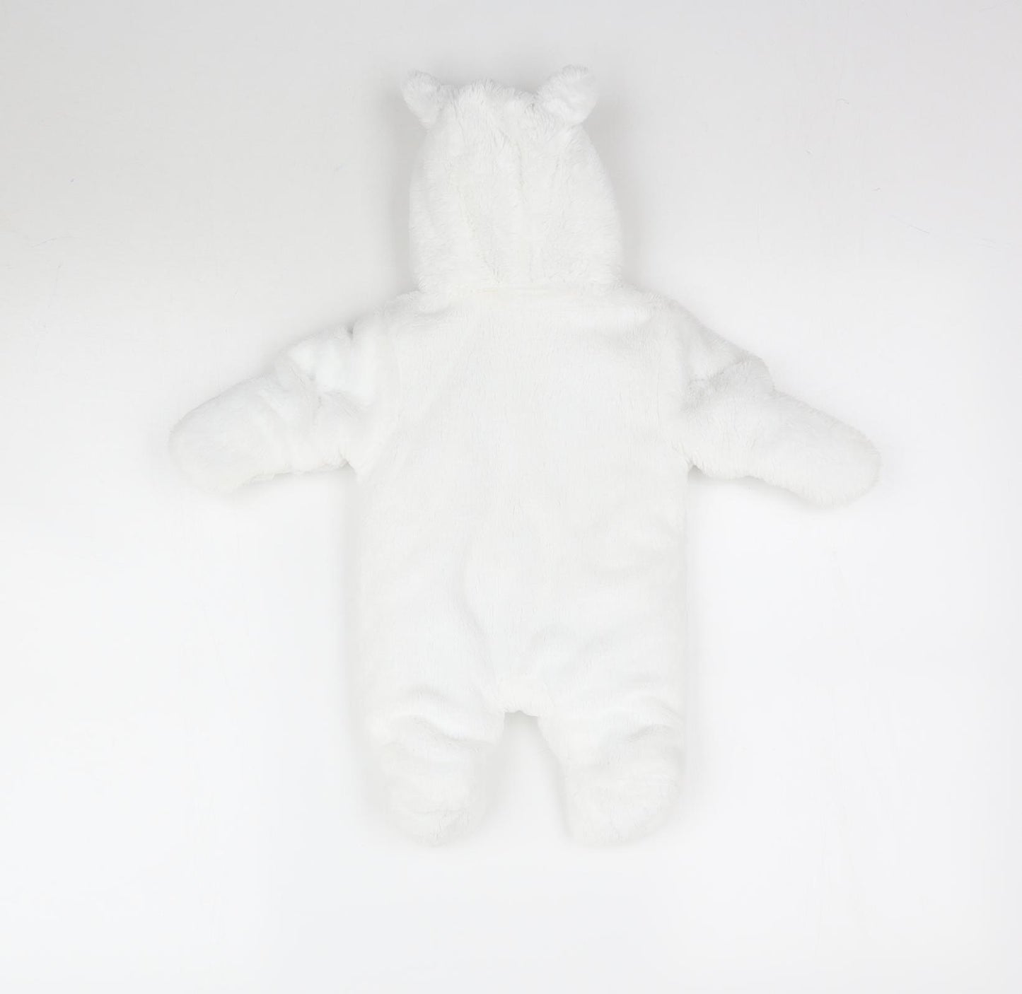 Primark Baby White   Jacket  Size Newborn  - Fluffy onesie