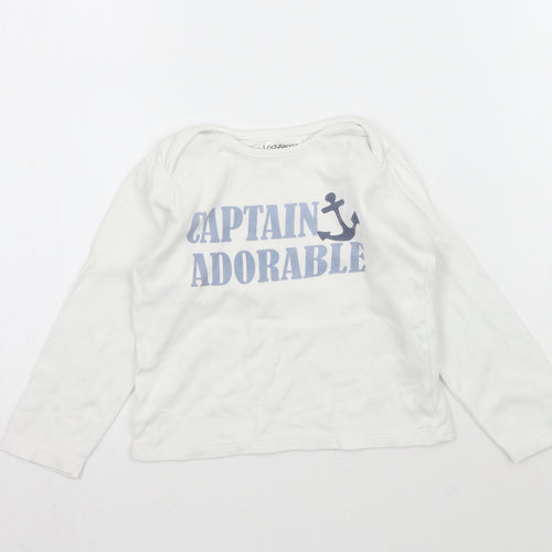 Ladybird Baby White   Basic T-Shirt Size 18-24 Months  - Captain Adorable