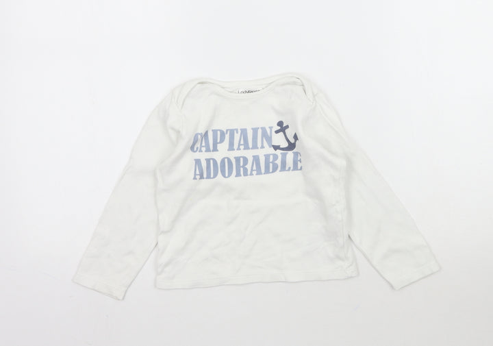 Ladybird Baby White Basic T-Shirt Size 18-24 Months - Captain Adorable