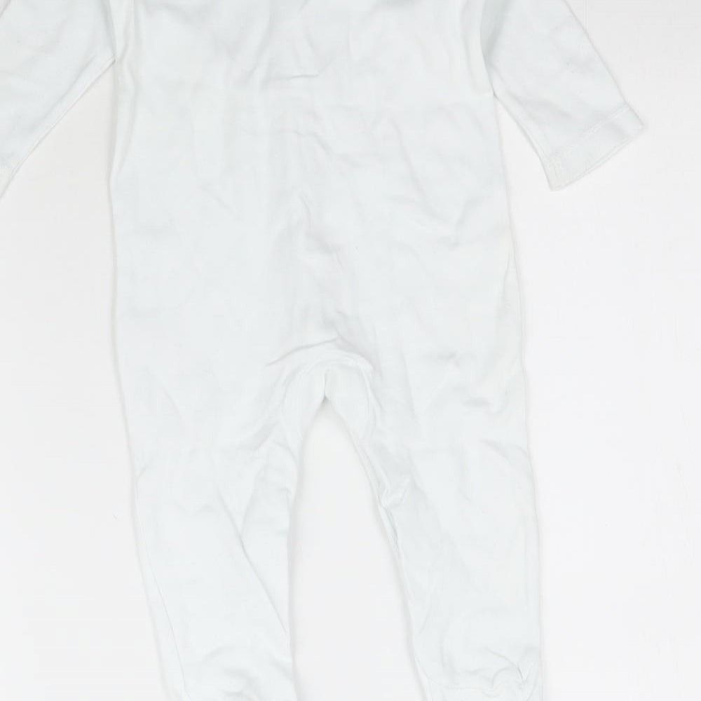 John Lewis Baby Blue   Babygrow One-Piece Size 6-9 Months  - Dinosaur