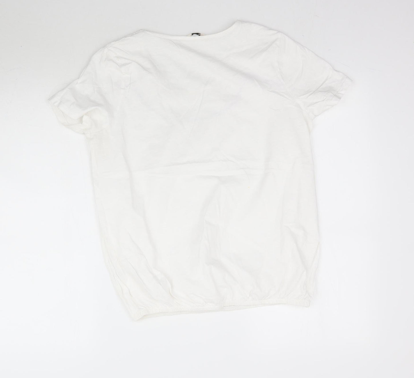 TU Womens White   Basic T-Shirt Size 12