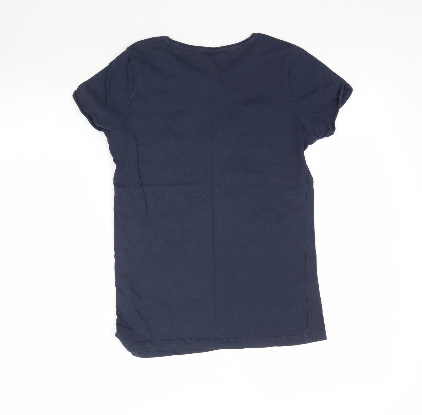 YD Girls Blue   Basic T-Shirt Size 12-13 Years  - Bonjour Love Heart