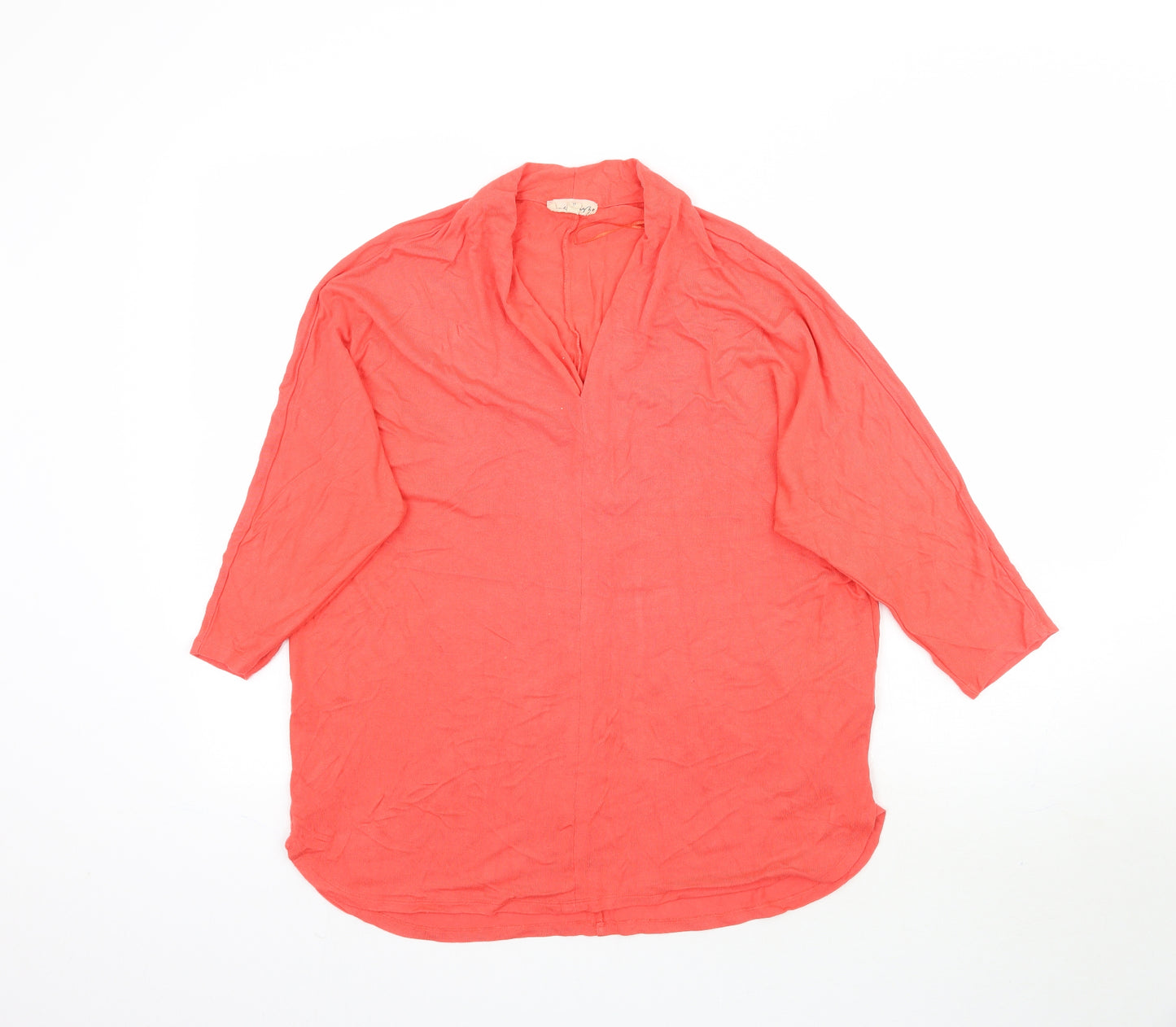 Phase Eight Womens Pink   Basic T-Shirt Size 10  - Coral Coloured