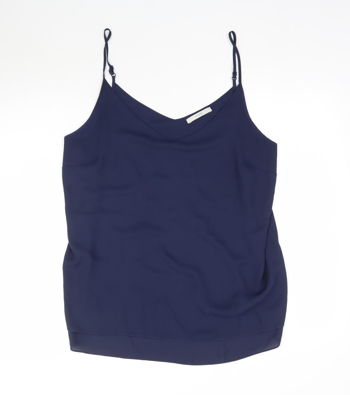 George Womens Blue   Camisole Tank Size 18