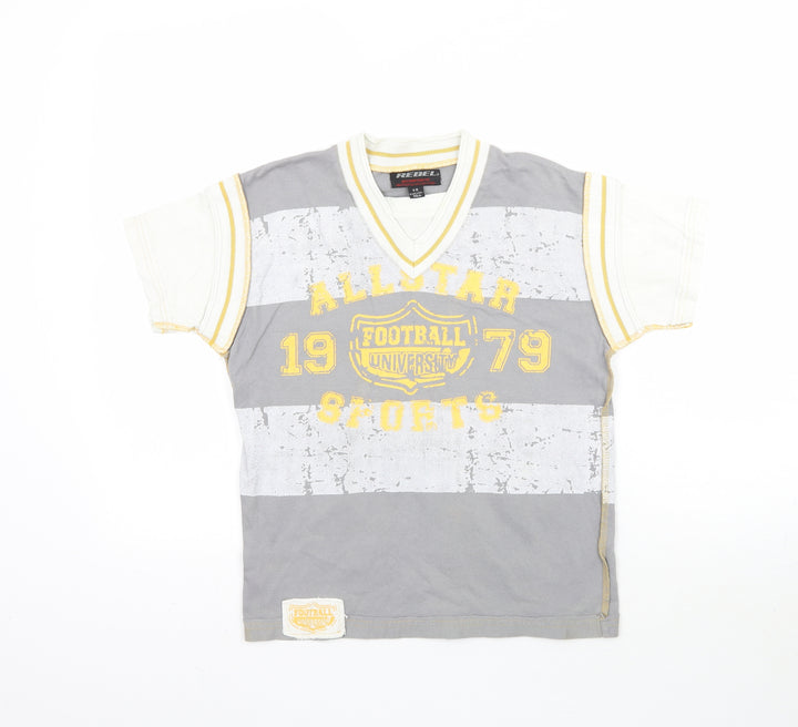 Rebel Boys Multicoloured Basic T-Shirt Size 9-10 Years - Football