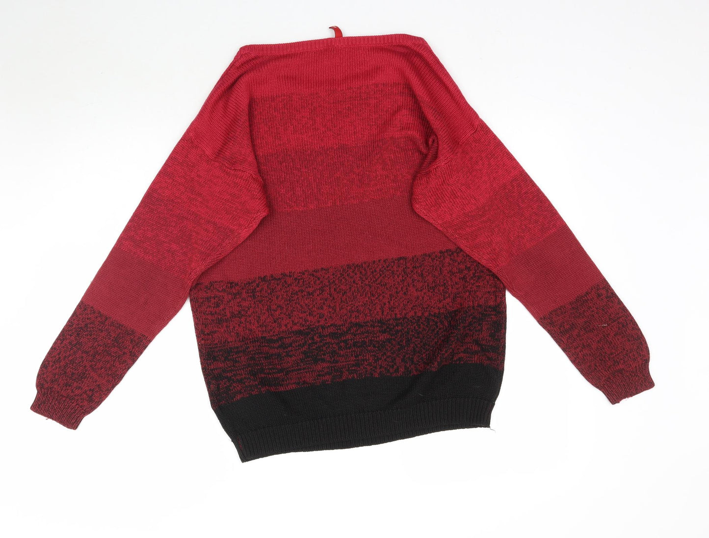 H&M Womens Red  Taffeta Pullover Jumper Size S