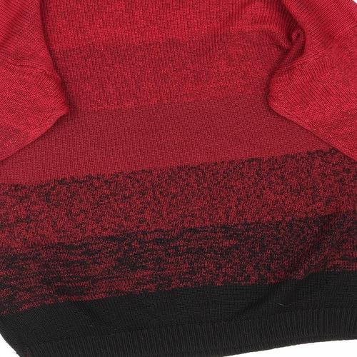 H&M Womens Red  Taffeta Pullover Jumper Size S