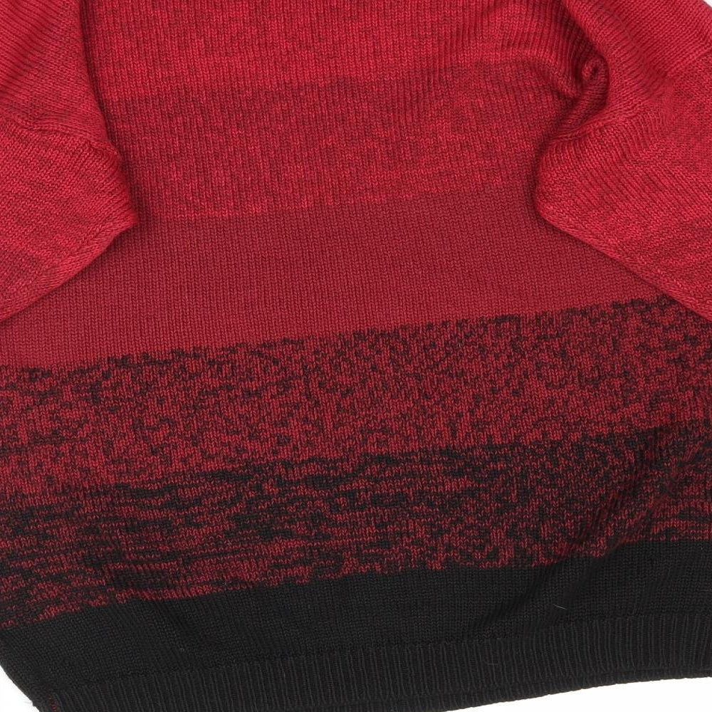 H&M Womens Red  Taffeta Pullover Jumper Size S