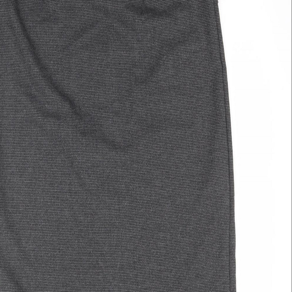 Preworn Womens Grey   Straight & Pencil Skirt Size 12  - Work Office