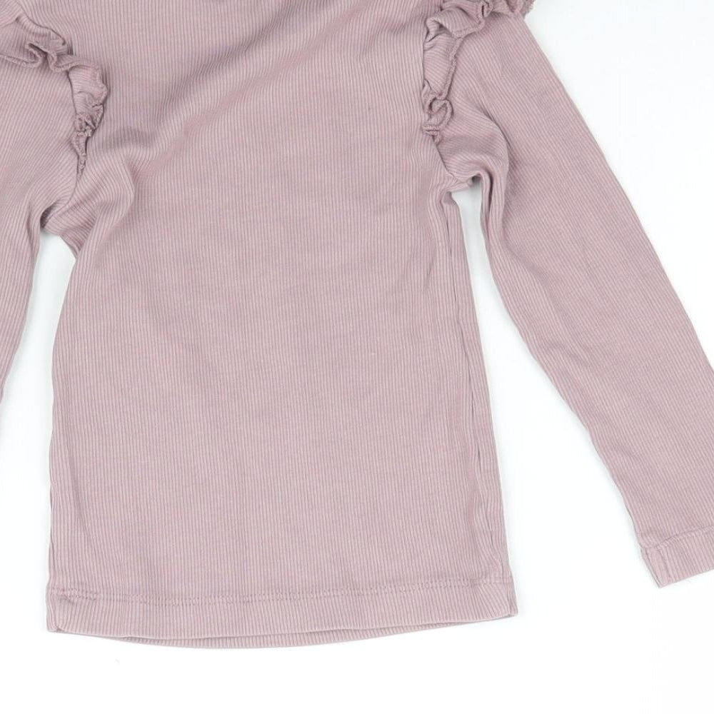 George Girls Purple   Basic T-Shirt Size 2-3 Years