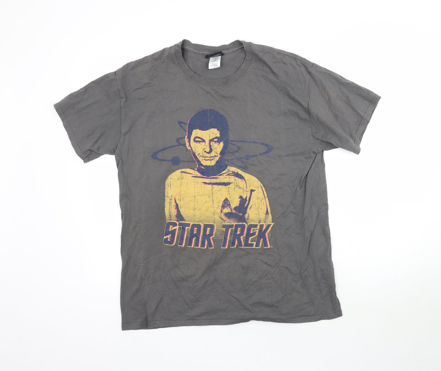 Star Trek Mens Grey    T-Shirt Size L
