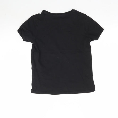 Primark Girls Black   Basic T-Shirt Size 8-9 Years  - New York City