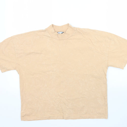 ASOS Womens Beige   Basic T-Shirt Size 6  - Muted Orange / Beige