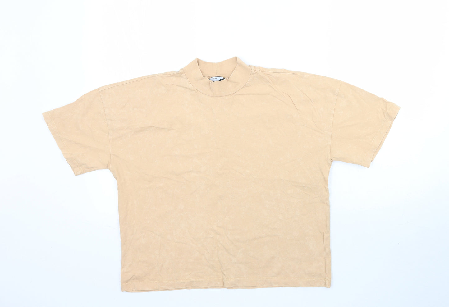 ASOS Womens Beige   Basic T-Shirt Size 6  - Muted Orange / Beige