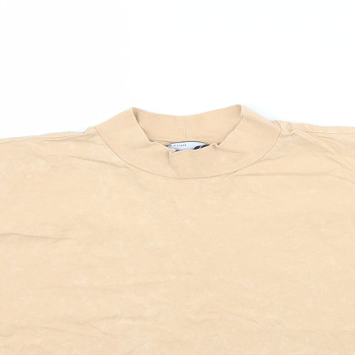 ASOS Womens Beige   Basic T-Shirt Size 6  - Muted Orange / Beige