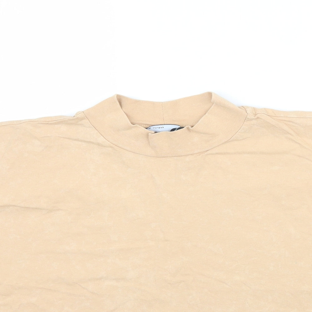 ASOS Womens Beige   Basic T-Shirt Size 6  - Muted Orange / Beige