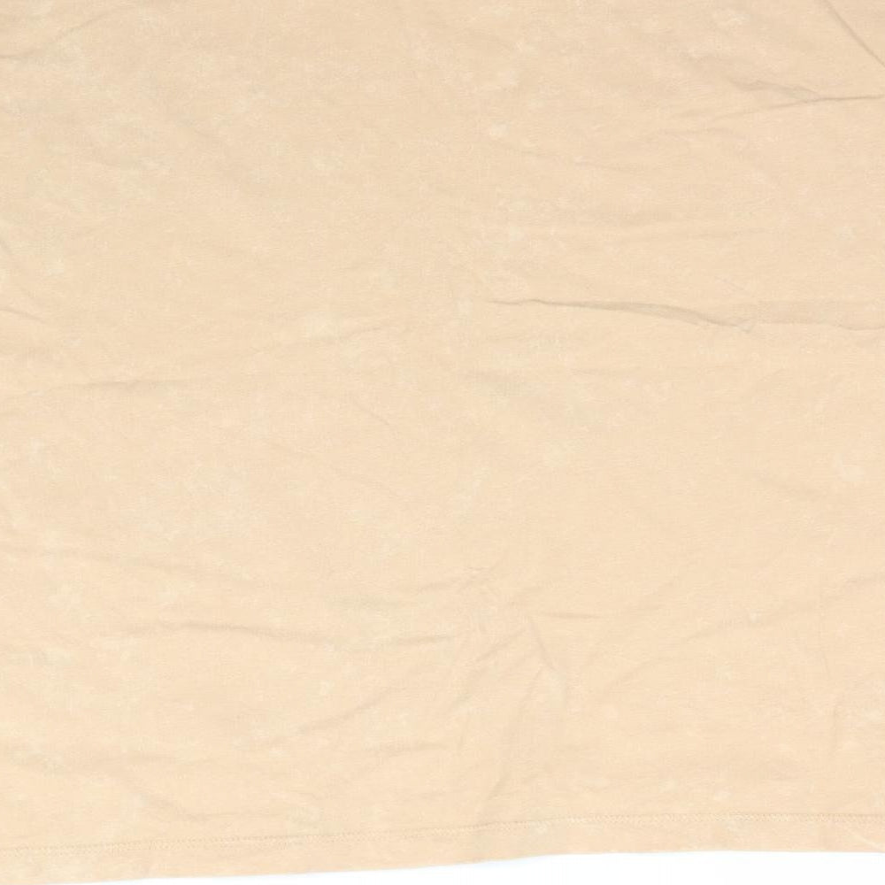 ASOS Womens Beige   Basic T-Shirt Size 6  - Muted Orange / Beige