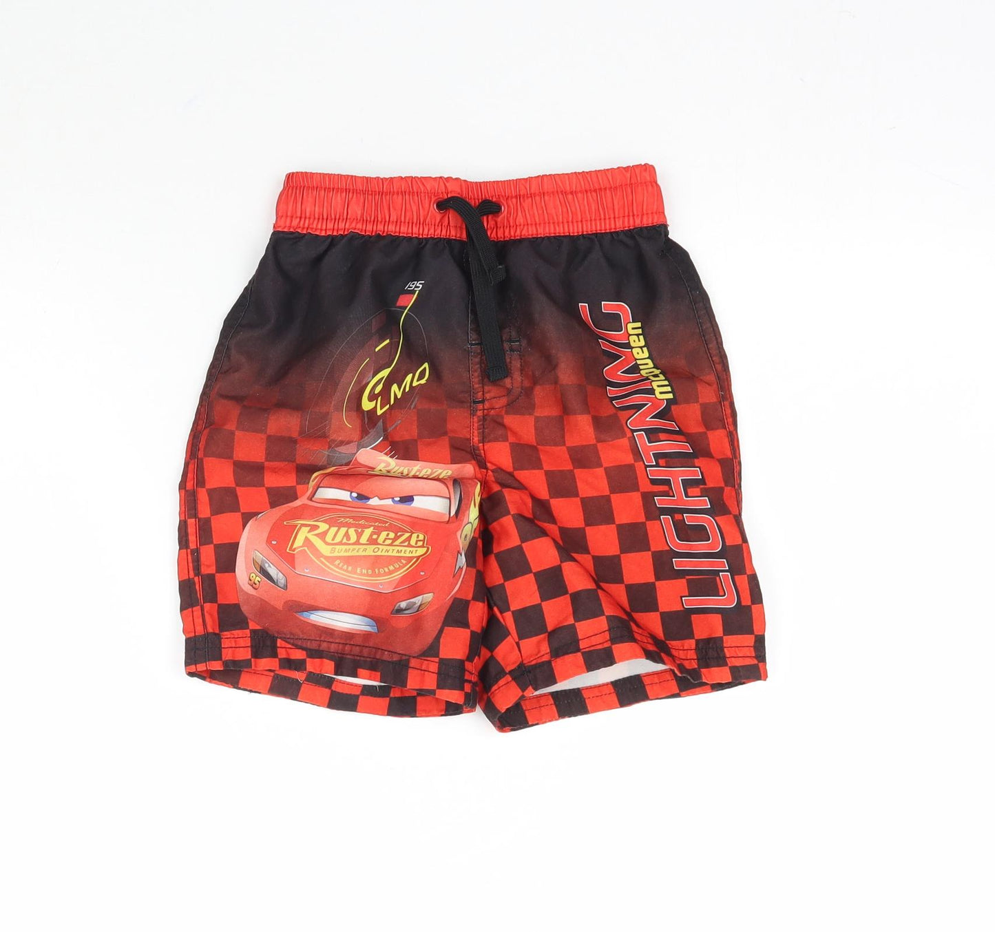 George Boys Multicoloured   Sweat Shorts Size 4-5 Years - Cars Lightning McQueen Swimming