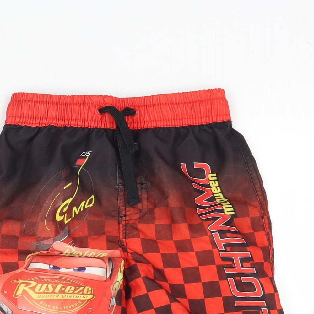 George Boys Multicoloured   Sweat Shorts Size 4-5 Years - Cars Lightning McQueen Swimming