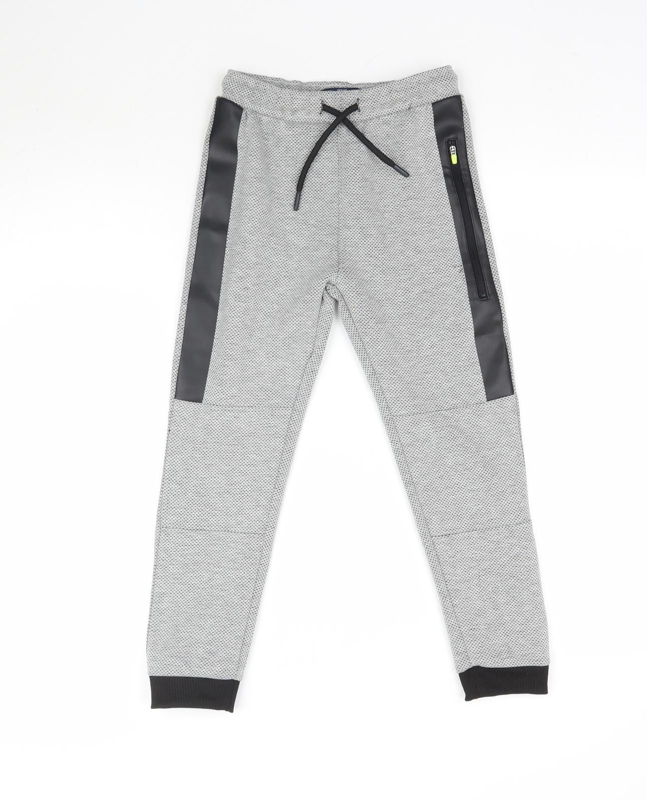 Matalan Boys Grey   Jogger Trousers Size 7 Years