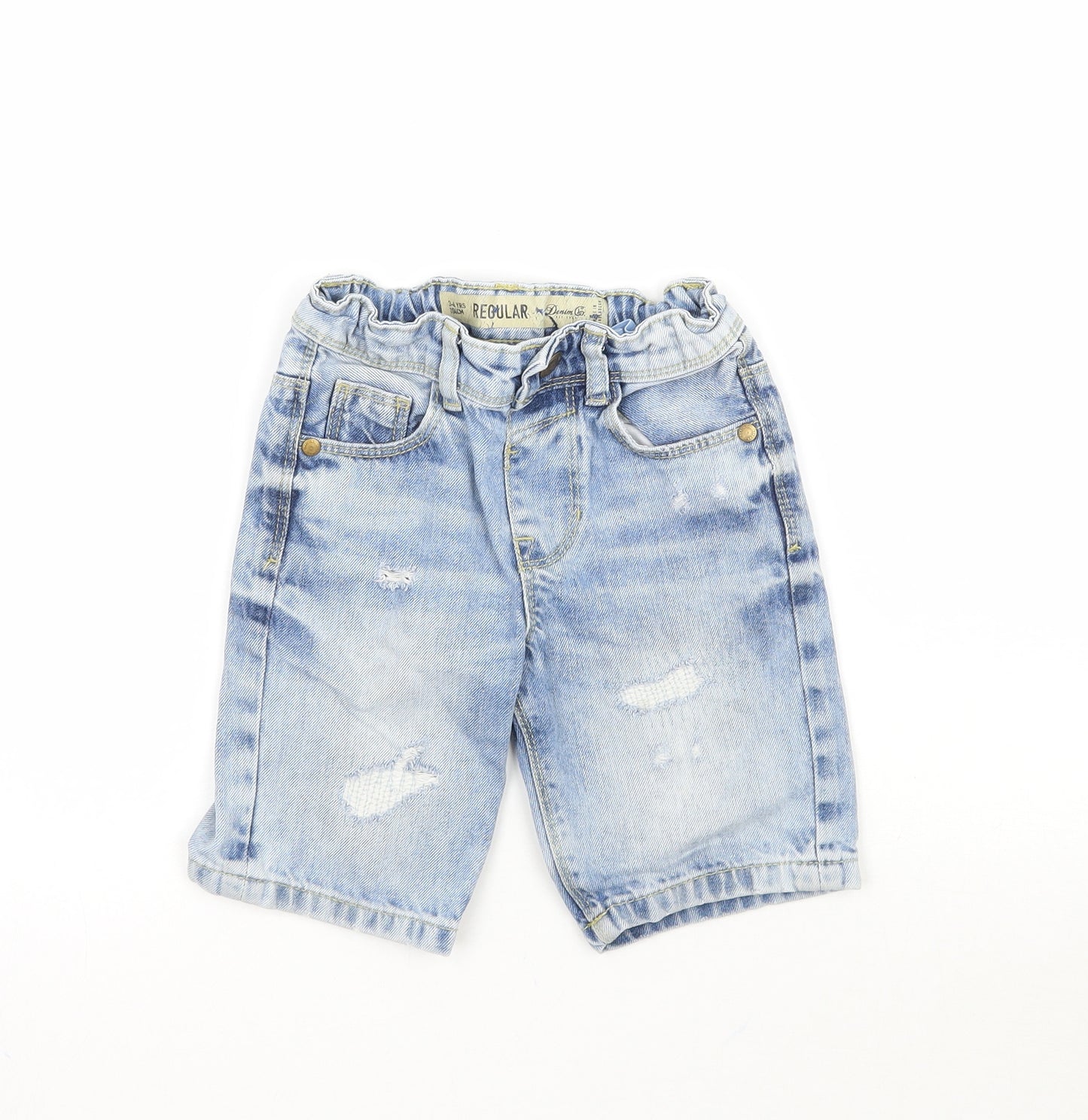 Denim Co. Boys Blue  Denim Bermuda Shorts Size 3-4 Years