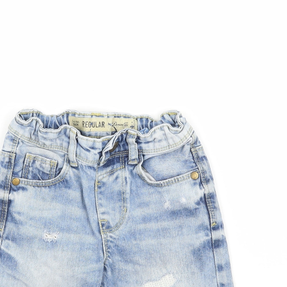 Denim Co. Boys Blue  Denim Bermuda Shorts Size 3-4 Years