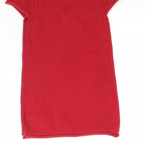NEXT Girls Red  Knit Mini  Size 2-3 Years  - Bow detail