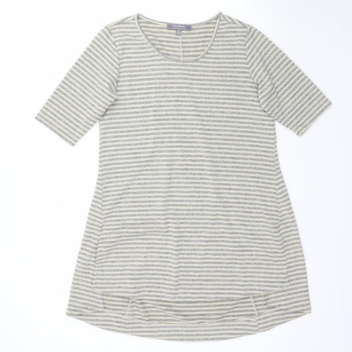 Lisa Rinna Womens Multicoloured Striped  T-Shirt Dress  Size XS