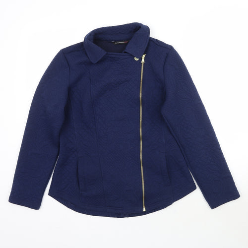 Isaac Mizrahi Womens Blue   Jacket Coat Size XS