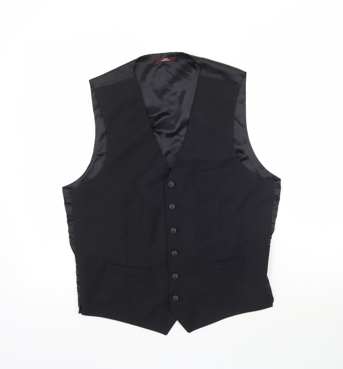 Marks and Spencer Mens Black    Suit Waistcoat Size M